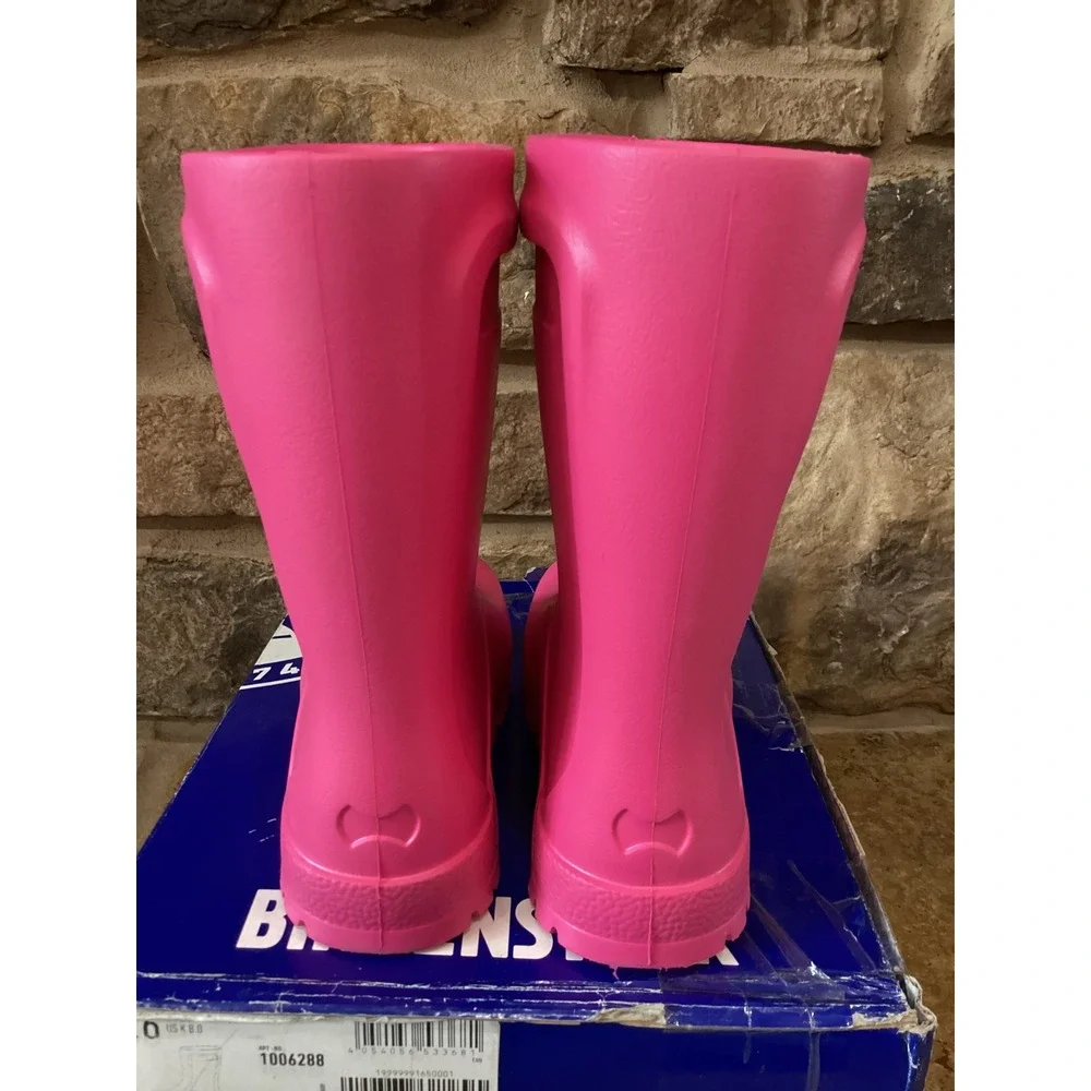 Birkenstock Derry EVA Kids Size 8 Rain Boots Neon Berry Pink New